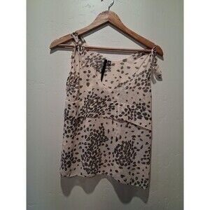 Bellatrix Women's Size Small Floral Sheer Light Summer Tank Top Boho Hippie Chic